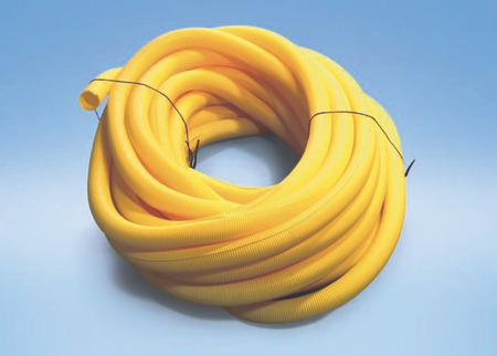 Cable protection conduit yellow