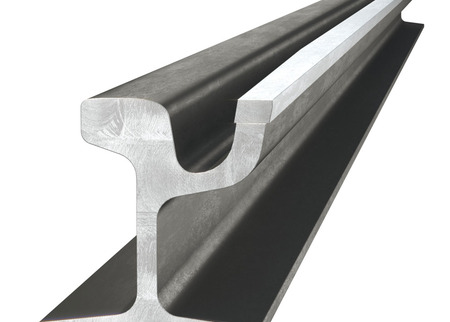 Guide Rail with welded-in 400 HB Strip