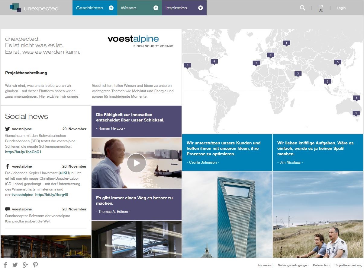 voestalpine attracts interest with its “unexpected” brand platform